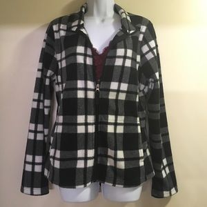 Merona Plaid Fleece Jacket